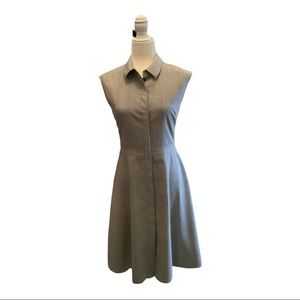 J.Crew - Gray Sleeveless Button Down Wool Dress EUC Size 4